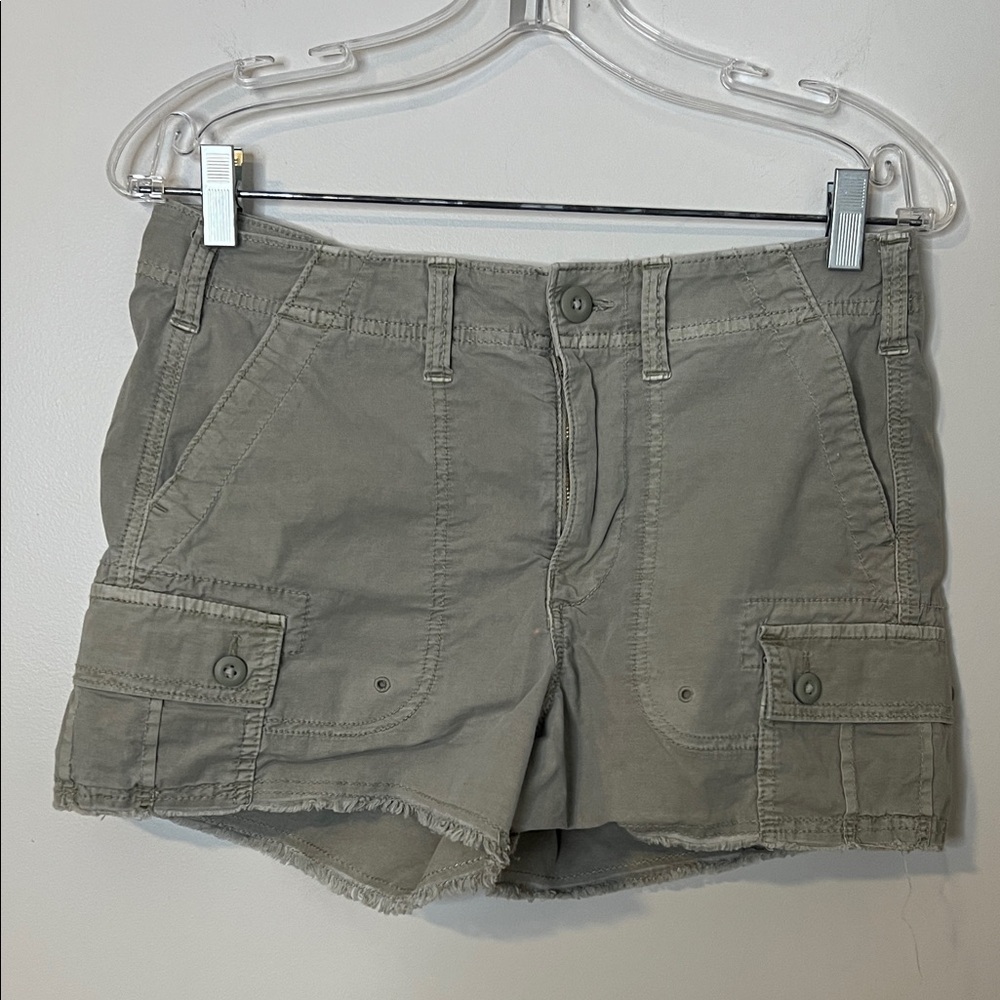 Olive Green Women's Cargo Shorts